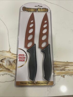 Copper Knife 2-Piece Set in Copper and Black